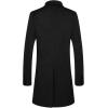 imageAPTRO Mens Luxury Full Length Trench Coat Long Wool Overcoat Winter WindbreakerW01 Blackknee Length