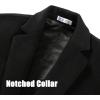 imageAPTRO Mens Luxury Full Length Trench Coat Long Wool Overcoat Winter WindbreakerW01 Blackknee Length