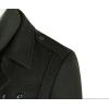 imageAPTRO Mens Pea Coat Wool Jacket Windbreaker Single Breasted Winter Coat11armygreen