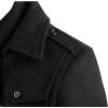 imageAPTRO Mens Pea Coat Wool Jacket Windbreaker Single Breasted Winter Coat11black
