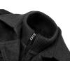 imageAPTRO Mens Pea Coat Wool Jacket Windbreaker Single Breasted Winter Coat11black