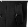 imageAPTRO Mens Pea Coat Wool Jacket Windbreaker Single Breasted Winter Coat11black