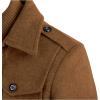 imageAPTRO Mens Pea Coat Wool Jacket Windbreaker Single Breasted Winter Coat11camel