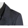 imageAPTRO Mens Pea Coat Wool Jacket Windbreaker Single Breasted Winter Coat11elegant Grey
