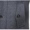 imageAPTRO Mens Pea Coat Wool Jacket Windbreaker Single Breasted Winter Coat11light Grey