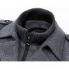 imageAPTRO Mens Pea Coat Wool Jacket Windbreaker Single Breasted Winter Coat11light Grey