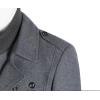 imageAPTRO Mens Pea Coat Wool Jacket Windbreaker Single Breasted Winter Coat11light Grey