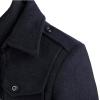 imageAPTRO Mens Pea Coat Wool Jacket Windbreaker Single Breasted Winter Coat11navy