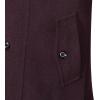 imageAPTRO Mens Pea Coat Wool Jacket Windbreaker Single Breasted Winter Coat11wine