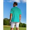 imageAPTRO Mens Polo Shirt Short Sleeve Performance Golf Shirts Moisture Wicking Dry Fit Casual QuickDry TShirt036 Green