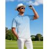 imageAPTRO Mens Polo Shirt Short Sleeve Performance Golf Shirts Moisture Wicking Dry Fit Casual QuickDry TShirt037 Gradient Blue