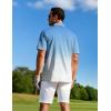 imageAPTRO Mens Polo Shirt Short Sleeve Performance Golf Shirts Moisture Wicking Dry Fit Casual QuickDry TShirt037 Gradient Blue