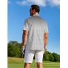 imageAPTRO Mens Polo Shirt Short Sleeve Performance Golf Shirts Moisture Wicking Dry Fit Casual QuickDry TShirt040 Gradient Grey