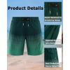 imageAPTRO Mens Swim Trunks 9 inch Bathing Suit Swim Board Shorts Quick Drying Beach Shorts with Zipper PocketsA02 Black Green