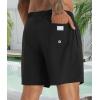 imageAPTRO Mens Swim Trunks with Compression Liner 5 Inch Bathing Suit Beach SwimsuitsG5black