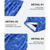 imageAPTRO Mens Swim Trunks with Compression Liner 5 Inch Bathing Suit Beach SwimsuitsH3shark Blue