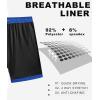 imageAPTRO Mens Swim Trunks with Compression Liner 5 Inch Bathing Suit Beach SwimsuitsH3shark Blue