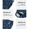 imageAPTRO Mens Swim Trunks with Compression Liner 5 Inch Bathing Suit Beach SwimsuitsH4green Palmnavy
