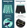 imageAPTRO Mens Swim Trunks with Compression Liner 5 Inch Bathing Suit Beach SwimsuitsH4shark