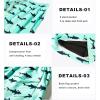 imageAPTRO Mens Swim Trunks with Compression Liner 5 Inch Bathing Suit Beach SwimsuitsH4shark