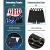 imageAPTRO Mens Swim Trunks with Compression Liner 5 Inch Bathing Suit Beach SwimsuitsI5flag