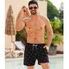 imageAPTRO Mens Swim Trunks with Compression Liner 5 Inch Bathing Suit Beach SwimsuitsI6 Anchor