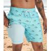 imageAPTRO Mens Swim Trunks with Compression Liner 5 Inch Bathing Suit Beach SwimsuitsI6fish