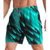 imageAPTRO Mens Swim Trunks with Compression Liner 5 Inch Bathing Suit Beach SwimsuitsM03 Dazzling Green