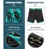 imageAPTRO Mens Swim Trunks with Compression Liner 5 Inch Bathing Suit Beach SwimsuitsM03 Dazzling Green