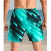 imageAPTRO Mens Swim Trunks with Compression Liner 5 Inch Bathing Suit Beach SwimsuitsM03 Dazzling Green