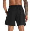 imageAPTRO Mens Swim Trunks with Compression Liner 5 Inch Bathing Suit Beach SwimsuitsM5black Grey
