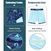 imageAPTRO Mens Swim Trunks with Compression Liner 5 Inch Bathing Suit Beach SwimsuitsM7navy Flamingo