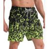 imageAPTRO Mens Swim Trunks with Compression Liner 5 Inch Bathing Suit Beach SwimsuitsYellow