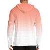 imageAPTRO Mens UPF 50 Sun Protection Long Sleeve Hoodie Shirts UV Outdoor Fishing Shirts SPF Rash Guard Shirts for MenMs18 Gradient Orange
