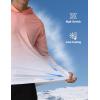 imageAPTRO Mens UPF 50 Sun Protection Long Sleeve Hoodie Shirts UV Outdoor Fishing Shirts SPF Rash Guard Shirts for MenMs18 Gradient Orange