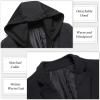 imageAPTRO Mens Wool Trench Coat Winter Hoodie Coat Premium Business Wool JacketHoodie Black