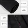 imageAPTRO Mens Wool Trench Coat Winter Hoodie Coat Premium Business Wool JacketHoodie Black