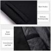 imageAPTRO Mens Wool Trench Coat Winter Hoodie Coat Premium Business Wool JacketHoodie Black