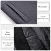imageAPTRO Mens Wool Trench Coat Winter Hoodie Coat Premium Business Wool JacketHoodie Gray