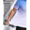 imageMens Athletic TShirt Performance Gym Shirt Quick Dry Moisture Wicking Running Workout Short Sleeve Tops01 Gradient Blue