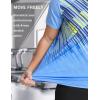 imageMens Athletic TShirt Performance Gym Shirt Quick Dry Moisture Wicking Running Workout Short Sleeve TopsYellow and Blue Stripes
