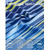 imageMens Athletic TShirt Performance Gym Shirt Quick Dry Moisture Wicking Running Workout Short Sleeve TopsYellow and Blue Stripes
