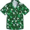 #Kf01 Dark Green Floral