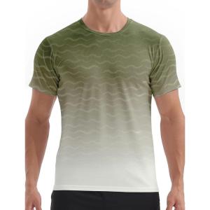 imageAPTRO Mens Athletic TShirts Quick Dry Running Workout Shirts Short Sleeve Activewear Crew Neck Gym Tee TopsArmy Green