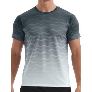 imageAPTRO Mens Athletic TShirts Quick Dry Running Workout Shirts Short Sleeve Activewear Crew Neck Gym Tee TopsBlack