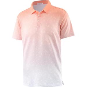 imageAPTRO Mens Polo Shirt Short Sleeve Performance Golf Shirts Moisture Wicking Dry Fit Casual QuickDry TShirt038 Orange