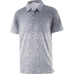 imageAPTRO Mens Polo Shirt Short Sleeve Performance Golf Shirts Moisture Wicking Dry Fit Casual QuickDry TShirt040 Gradient Grey