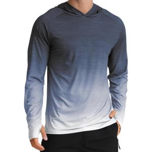 imageAPTRO Mens UPF 50 Sun Protection Long Sleeve Hoodie Shirts UV Outdoor Fishing Shirts SPF Rash Guard Shirts for MenMs15 Gradient Grey