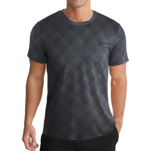 imageMens Athletic TShirt Performance Gym Shirt Quick Dry Moisture Wicking Running Workout Short Sleeve TopsBlack