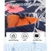 imageAPTRO Mens Hawaiian Shirt Short Sleeve Tropical Vacation Button Down Beach Floral Palm Shirts025 Floralorange